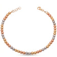 18K Chain Bracelet    with colourful Balls