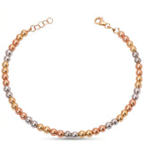 18K Chain Bracelet    with colourful Balls