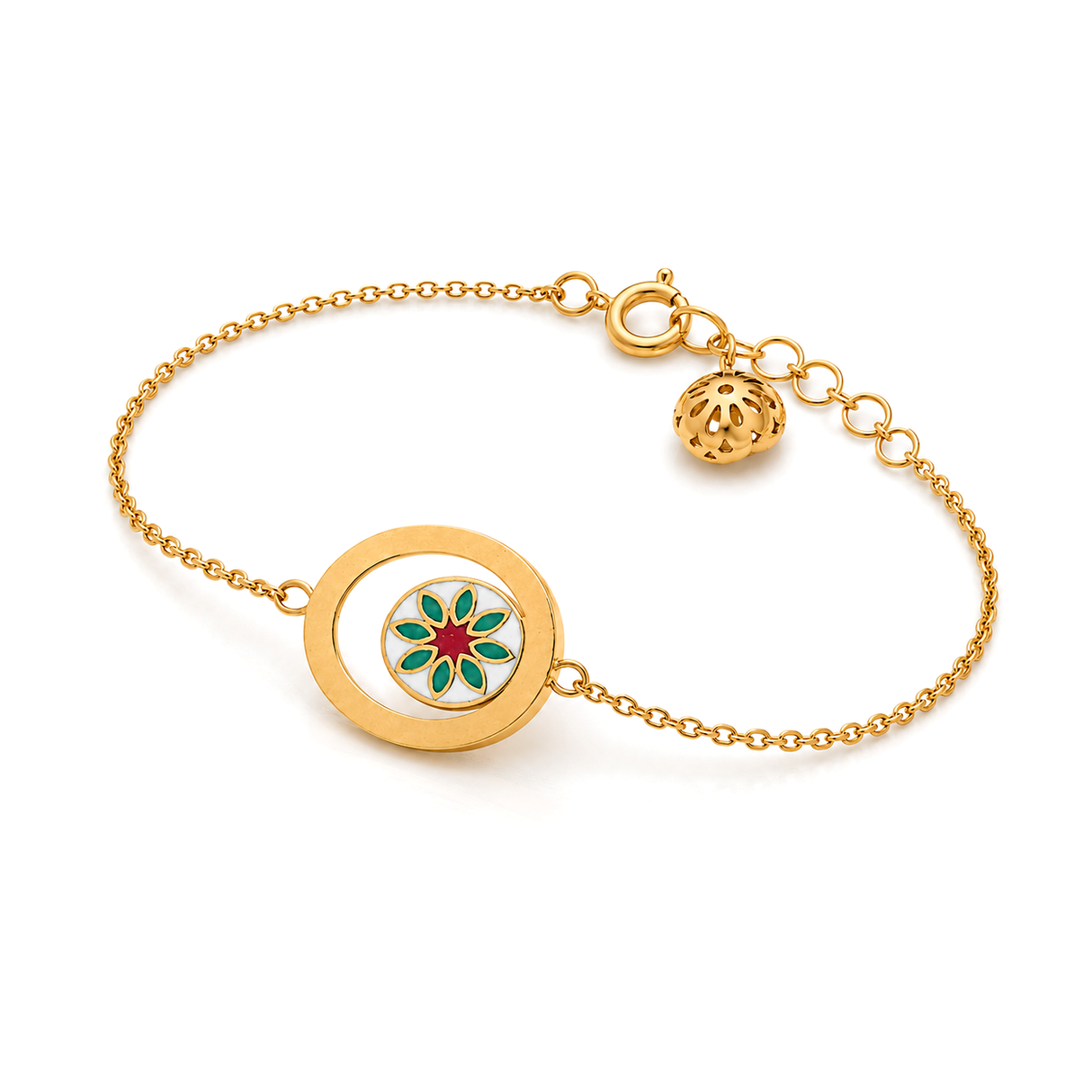 18K Chain Bracelet with Unique Classic Design