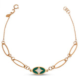 18K Gold Bracelet Open Star Earrings