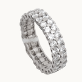 دبلة كينزي ذهب عيار 18 بفصوص لامعة