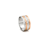 18K White Gold Wedding Ring with Wide Design