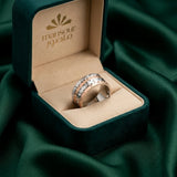 18K White Gold Wedding Ring with Wide Design
