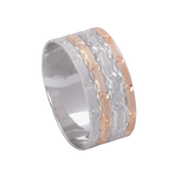 دبلة كاباس ذهب عيار 18 بتصميم عريض