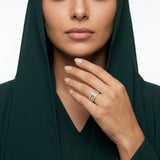 دبلة ذهب عيار 18 ثنائية اللون