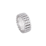 18K Gold Nita Ring with Shining Gemstones