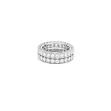18K White Gold Ring with Yolande Shining Gemstones Design