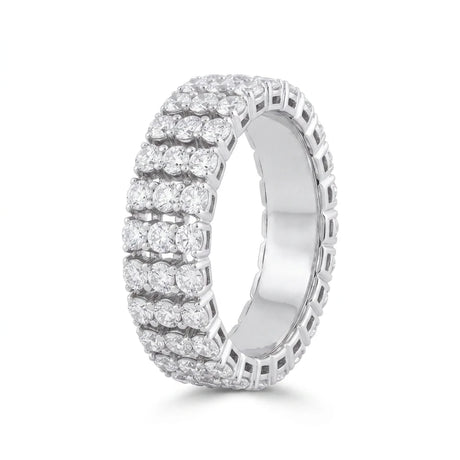 18K Gold Ring Rosie with Sparkling White Stones