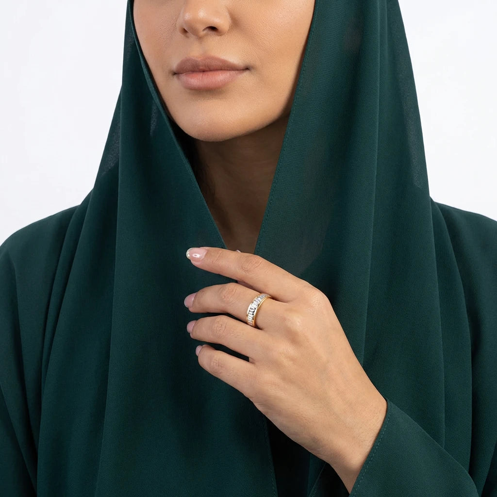 خاتم ذهب عيار 18 دورتي