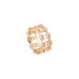 18K Gold Victory Ring with Shining Gemstones