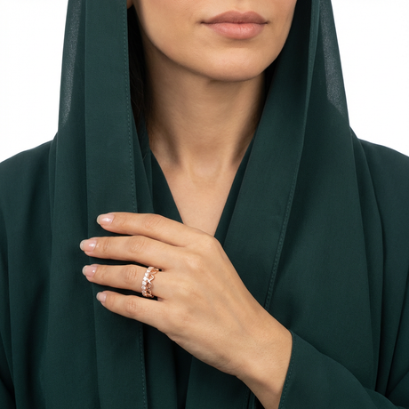 خاتم ذهب عيار 18 بيليزا
