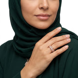 دبلة ذهب عيار 18 بتصميم مفتوح
