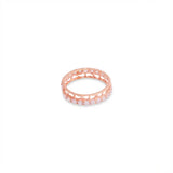18K Gold Ring with Ornate Frame Design