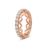 18K Gold Ring with Royal Crown Motif Design