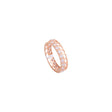 18K Gold Cardia Ring with Shining Heart-Shaped Gemstones