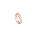 18K Gold Cardia Ring with Shining Heart-Shaped Gemstones