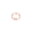18K Gold Open Ring with Gemstones