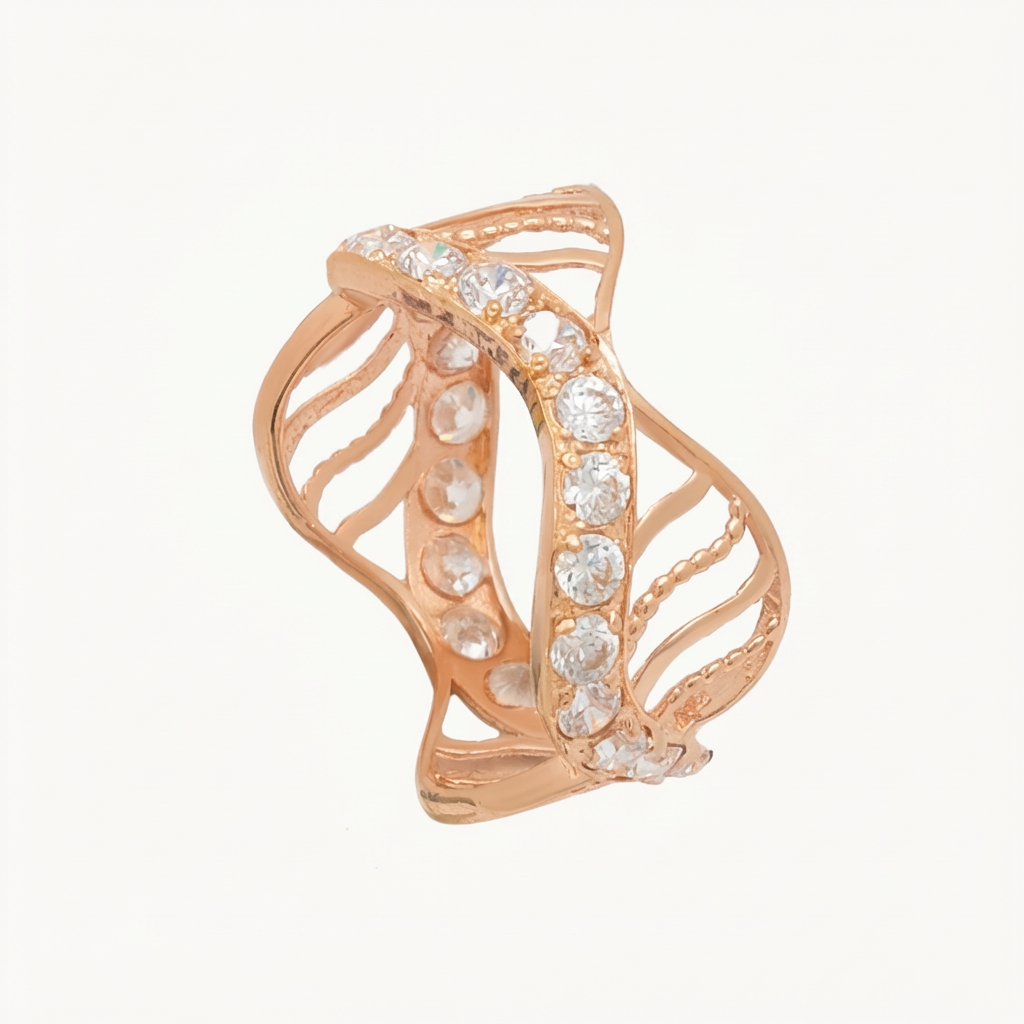 18K Gold Ring with Yuzuk Design