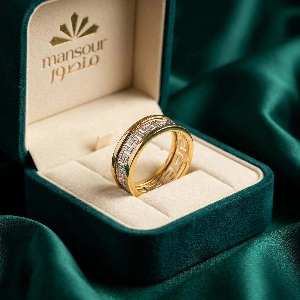 خاتم ذهب عيار 18 تصميم فيرزاتشي المعاصر