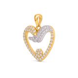 18K Gold Pendant with Heart