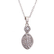 18K Gold Pendant with Shining Dangling Gemstones