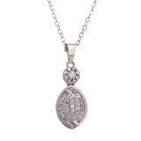18K Gold Pendant with Shining Dangling Gemstones