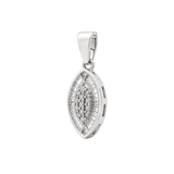18K Gold Pendant with Oval Pendant