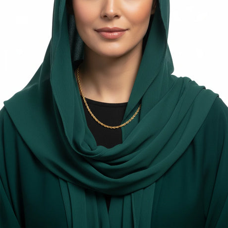 18K Gold Braided Necklace