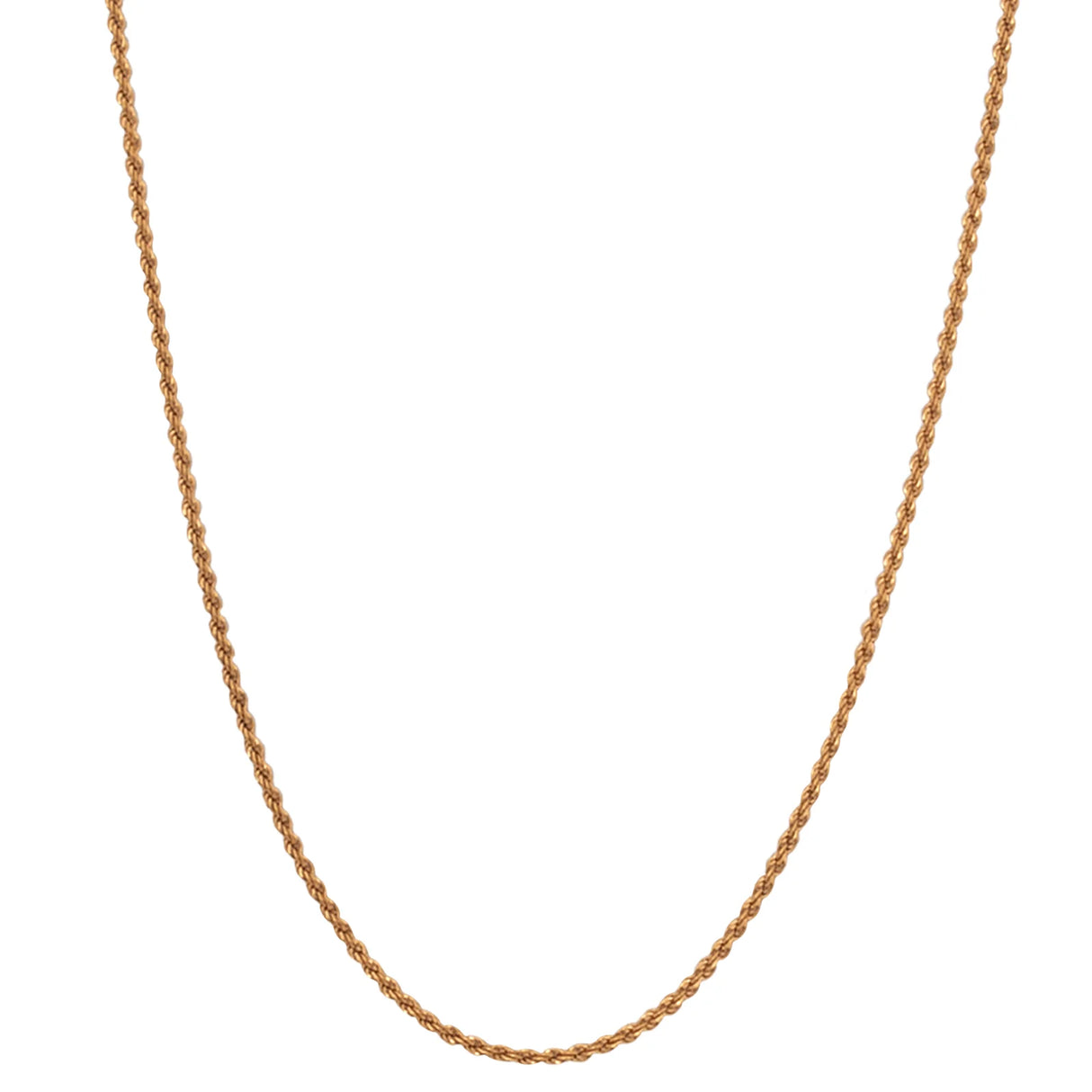 18K Gold Braided Necklace