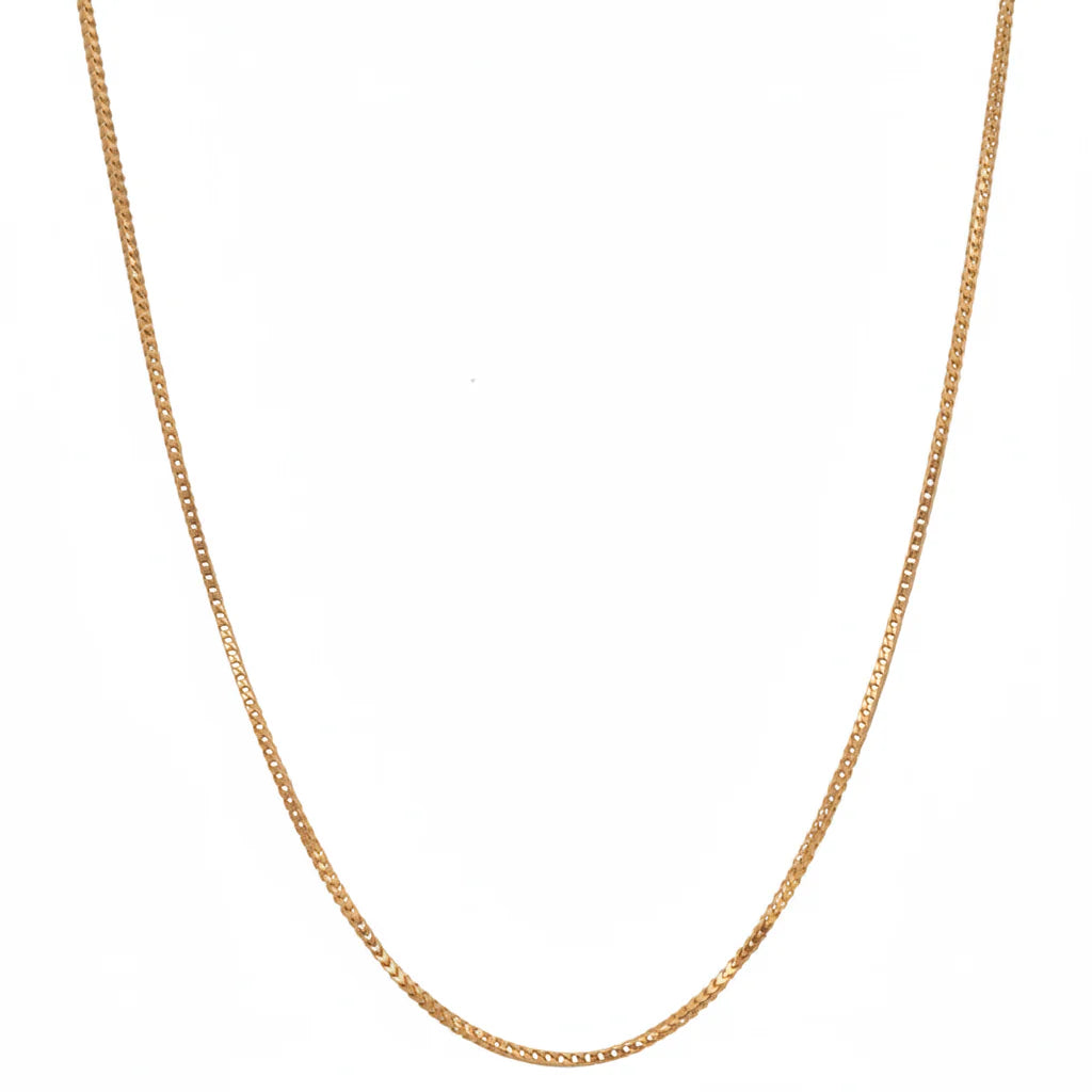 18K Gold Necklace with Simple Design