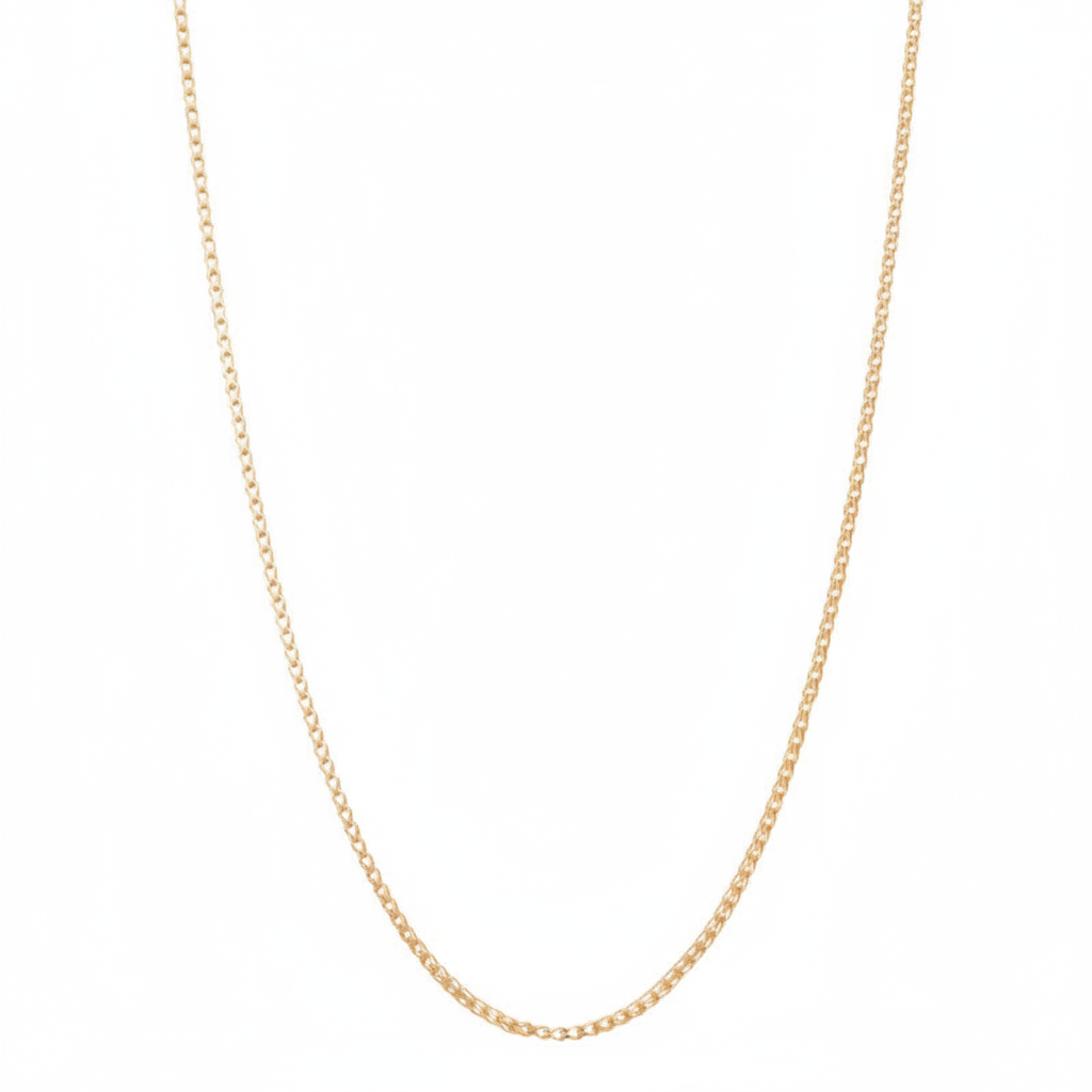 عقد عيار 18 مجدول طويل