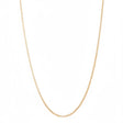 18K Gold Long Braided Necklace