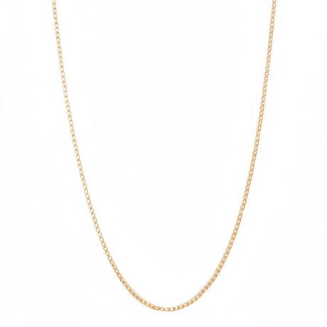 18K Gold Long Braided Necklace