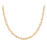 18K Gold Necklace with Small Circles Design