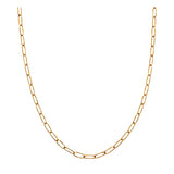18K Gold Necklace with Long Braided Design