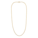 18K Gold Necklace with Long Braided Design