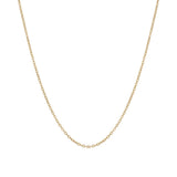 18K Gold Necklace with Slim Chain