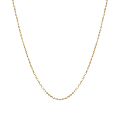 18K Gold Necklace with Slim Chain