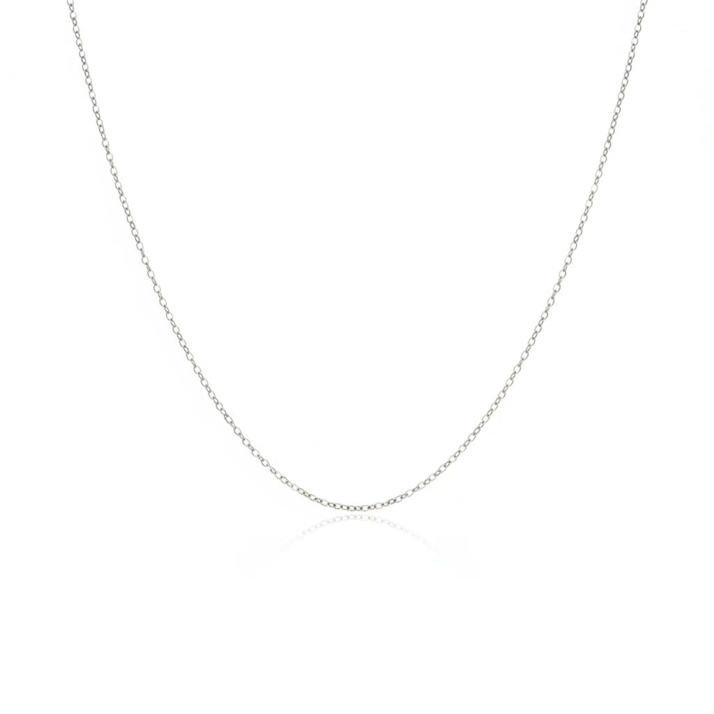 18K White Gold Chain