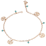 18K Gold Anklet Mark of Beauty