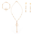 Half set of 18K gold with a flowing geometric design