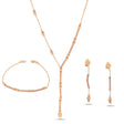 Half 18k gold set with a spiral design