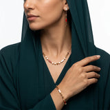 طقم نصف ذهبي عيار 18 قيراط، كل ما تتمناه.