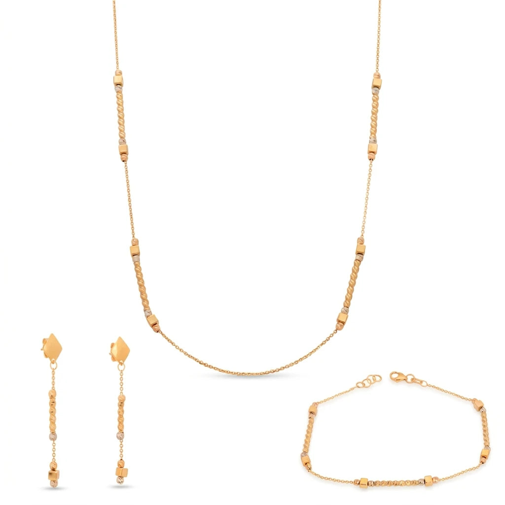 Half 18k gold set, Al-Saba circle
