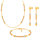 18K Gold Half Set with Al-Saba Circle Design