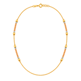 18K Gold Bracelet Cube Beads Design