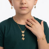 18K Gold Kids' Jewelry Set With Butterfly