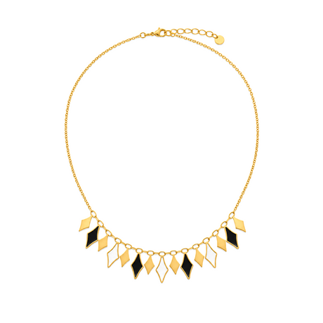 18K Gold Half Set with Elegant Pendants Design