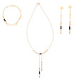 18K Gold Half Set with Modern Coloured Design