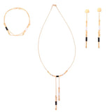 18K Gold Half Set with Modern Coloured Design